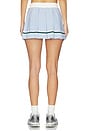 view 4 of 6 Varsity Striped Pleated Skirt in Powder Blue