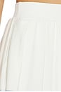 view 6 of 6 Striped Mini Pleated Tennis Skirt in White