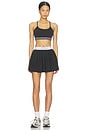 view 5 of 6 Sport Pleated Tennis Skirt in Black