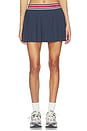 view 1 of 6 Striped Tennis Skirt in Navy