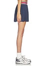 view 3 of 6 Striped Tennis Skirt in Navy