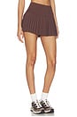 view 2 of 6 FALDA DE TENIS PLISADA PLEATED TENNIS SKIRT in Dark Brown