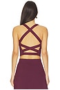 view 4 of 5 Criss Cross Back Tank Top in Burgundy
