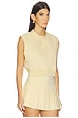view 2 of 4 Mock Neck Sleeveless Top in Butter Yellow