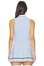 view 3 of 5 Zipper Polo Tank in Powder Blue