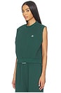 view 2 of 4 Mock Neck Sleeveless Top in Hunter Green