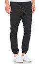 view 2 of 3 Select Denim Joggers in Black Spray