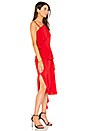 view 2 of 3 One Shoulder Asymmetrical Dress in Red