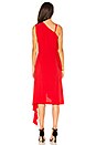 view 3 of 3 One Shoulder Asymmetrical Dress in Red