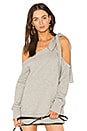 view 1 of 4 Bow Shoulder Sweater in Grey