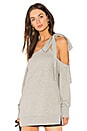 view 2 of 4 Bow Shoulder Sweater in Grey