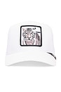 view 1 of 3 The White Tiger Hat in White