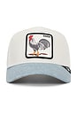 view 1 of 3 Rooster Fan Institution Ball Club Trucker Hat in White