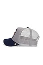 view 3 of 3 The Boyz Trucker Hat in Gray & Navy