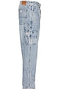view 4 of 5 PANTALÓN DE CARPINTERO in Leo Light Wash
