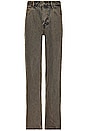 view 3 of 4 パンツ in Tinted Brown Wash