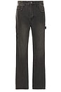 view 1 of 7 Bootcut Carpenter Pant in Sanded Black Wash