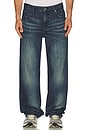 view 3 of 5 Baggy Jeans in Cross Hatch Dark Wash