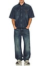 view 5 of 5 Baggy Jeans in Cross Hatch Dark Wash
