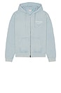 view 1 of 3 Baker Logo Zip Up Hoodie in Blue Cotton Multi