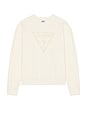view 1 of 4 SUDADERA DEPORTIVA CUELLO REDONDO VINTAGE TRIANGLE in Sandy Shore