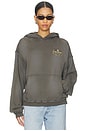 view 4 of 5 Graphic Boxy Hoodie in Dark Grey