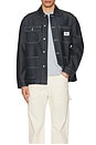 view 5 of 5 Metallic Chore Jacket in Metallic Blue