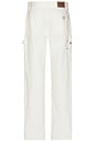view 2 of 6 Carpenter Pant in Washed Ecru