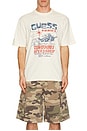 view 3 of 3 Printed Tee in Sandy Shore
