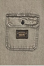 view 3 of 5 Boxy Denim Short Sleeve Shirt in Tinted Grey Wash