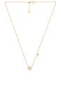view 1 of 2 Super Star Shimmer Necklace in White CZ & Gold