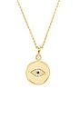 view 2 of 2 Madison Evil Eye Necklace in Gold