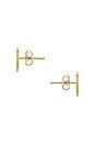 view 2 of 2 Beau Studs in Gold
