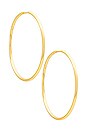 view 1 of 2 Sloane Statement Hoops in Gold