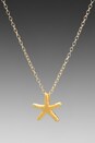 view 2 of 5 Starfish Necklace in Gold