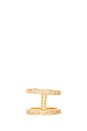 view 1 of 5 Lena Shimmer Double Bar Ring in Gold