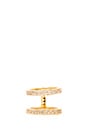 view 3 of 5 Lena Shimmer Double Bar Ring in Gold