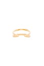 view 3 of 3 Tira Cuff Ring in Gold