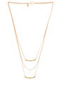 view 1 of 3 Taner Bar Mini Triple Layer Necklace in Gold