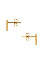 view 2 of 2 Taner Bar Mini Studs in Gold