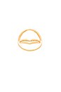 view 3 of 3 Cress Shimmer Split Ring in Gold