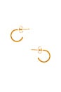view 1 of 2 Taner Mini Hoop Earrings in Gold