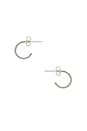 view 1 of 2 Tanner Mini Hoop Earrings in Silver