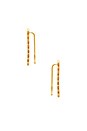 view 2 of 2 Ryder Shimmer Ear Climbers in Gold