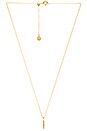 view 2 of 2 Collette Marquise Adjustable Necklace in White CZ & Gold