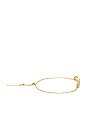 view 2 of 3 Amara Adjustable Bracelet in White CZ & Gold
