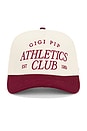 view 1 of 2 Athletics Club Trucker Hat in Burgundy & Cream