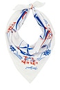 view 2 of 4 The Sailboat Bandana in White