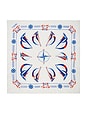 view 4 of 4 The Sailboat Bandana in White