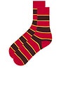 view 2 of 2 CHAUSSETTES THE COLLEGIATE in Hot	Red
